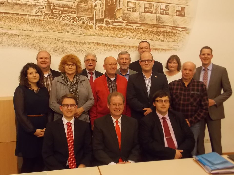 Mitglieder der SPD Brachttal bei einem Gruppenfoto anlässlich der Mitgliederversammlung.